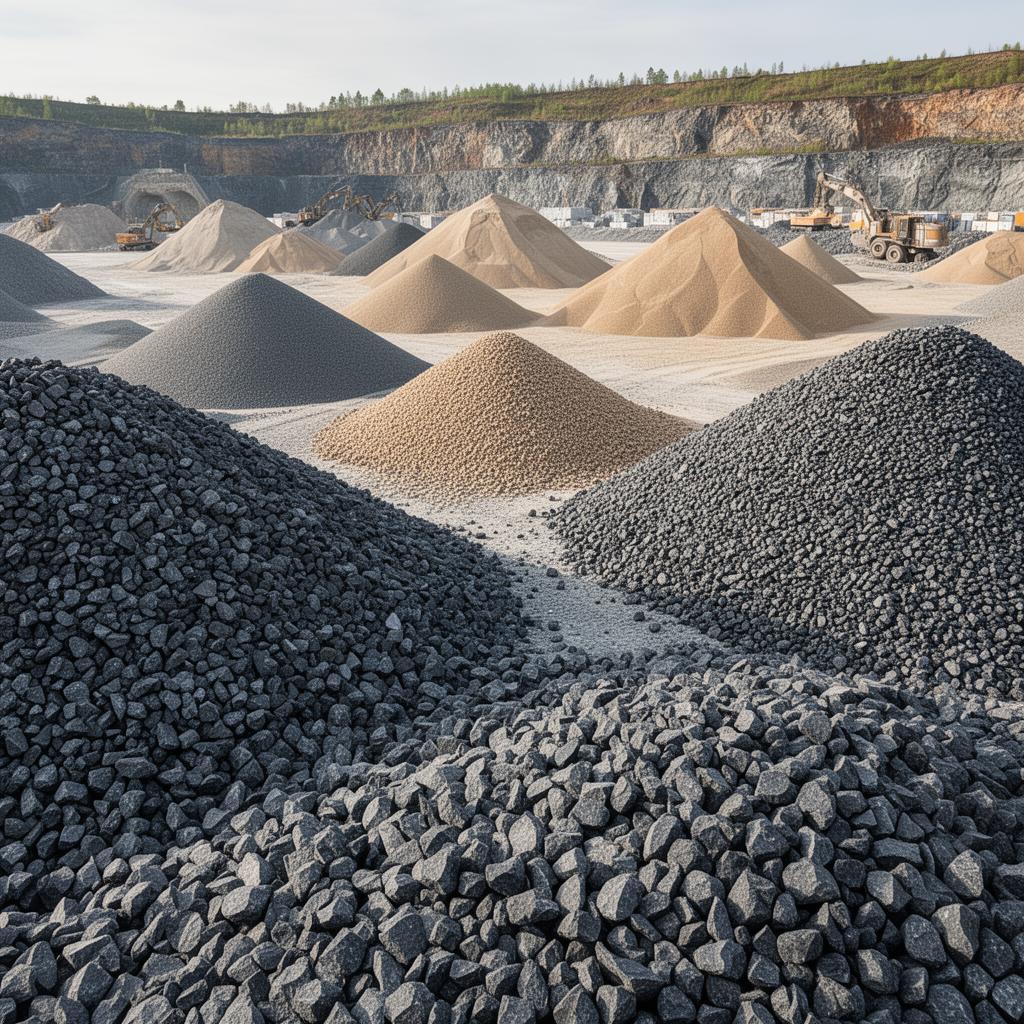 Sand and gravel aggregates