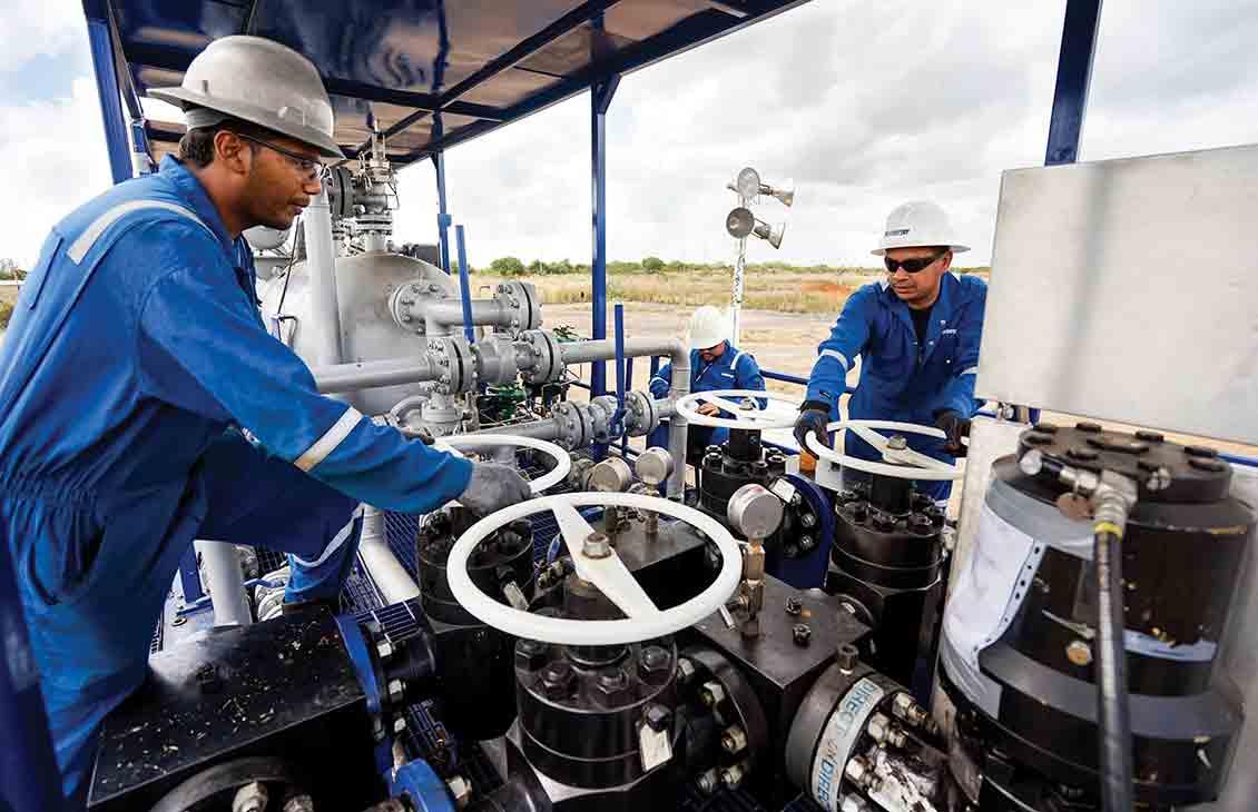 Oil wellhead and production equipment