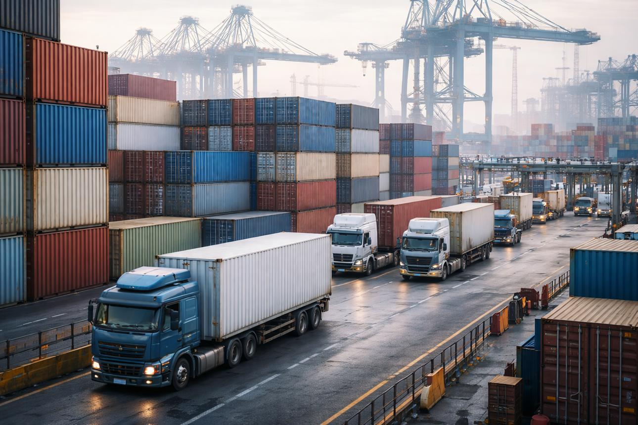International supply chain and cargo transport