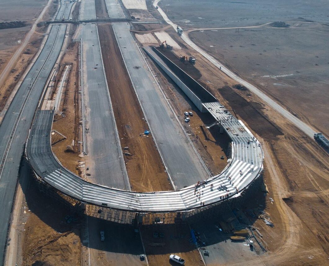 Road and infrastructure construction in Erbil